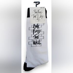 Pink Floyd The Wall Black and White Adult Socks. New